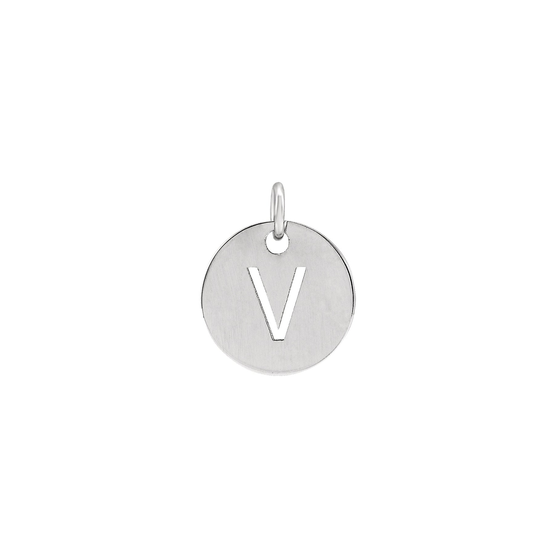 Initial Medallion Necklace Robyn Canady V Sterling Silver 