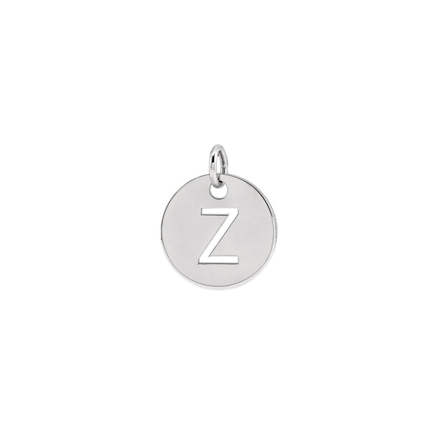 Initial Medallion Necklace Robyn Canady Z Sterling Silver 