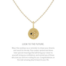 Load image into Gallery viewer, Zodiac Charm Necklace in 14K Gold with Diamonds Necklace Robyn Canady 
