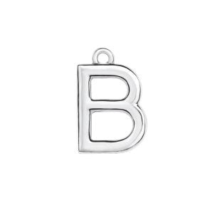 Initial Pendant Necklace - Sterling Silver Robyn Canady B Sterling Silver 