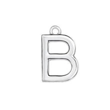 Load image into Gallery viewer, Initial Pendant Necklace - Sterling Silver Robyn Canady B Sterling Silver 
