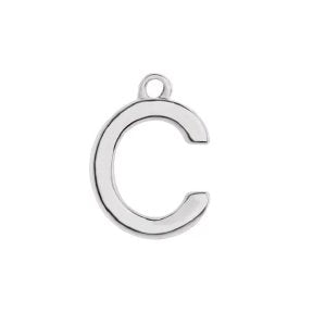Initial Pendant Necklace - Sterling Silver Robyn Canady C Sterling Silver 