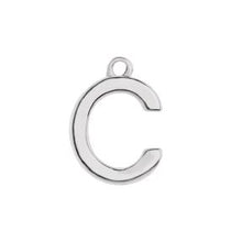 Load image into Gallery viewer, Initial Pendant Necklace - Sterling Silver Robyn Canady C Sterling Silver 
