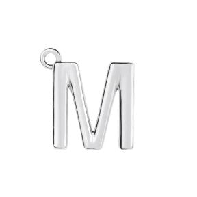 Initial Pendant Necklace - Sterling Silver Robyn Canady M Sterling Silver 