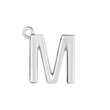 Load image into Gallery viewer, Initial Pendant Necklace - Sterling Silver Robyn Canady M Sterling Silver 

