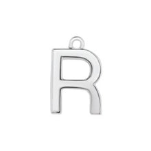 Load image into Gallery viewer, Initial Pendant Necklace - Sterling Silver Robyn Canady R Sterling Silver 
