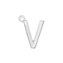 Load image into Gallery viewer, Initial Pendant Necklace - Sterling Silver Robyn Canady V Sterling Silver 
