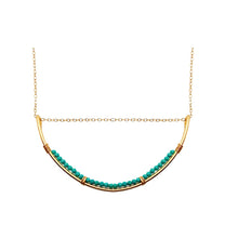 Load image into Gallery viewer, Aria Lunar Necklace Robyn Canady 14K Gold Fill Turquoise 
