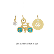 Load image into Gallery viewer, Charm Collection - For the Bike Rider Robyn Canady Charm Only Add a Pearl and Initial (put initial selection in notes at checkout) 
