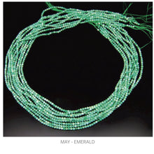 Load image into Gallery viewer, Tiny Circle Birthstone Thread Earrings Robyn Canady 
