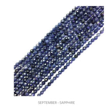 Load image into Gallery viewer, Aria Birthstone Cuff Robyn Canady Combination (Sterling Silver with Gold Wrap) Sapphire 
