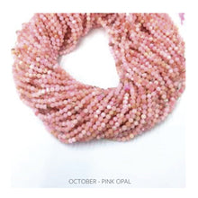 Load image into Gallery viewer, Aria Birthstone Cuff Robyn Canady Combination (Sterling Silver with Gold Wrap) Pink Opal 
