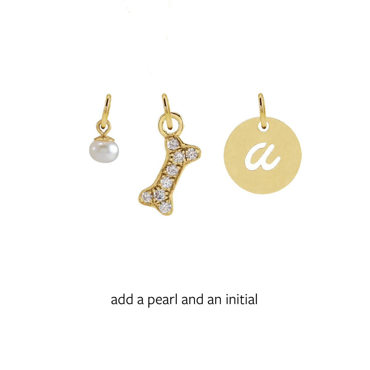 Charm Collection - For the Dog Lover Robyn Canady Charm Only Add a Pearl and Initial (put initial selection in notes at checkout) 