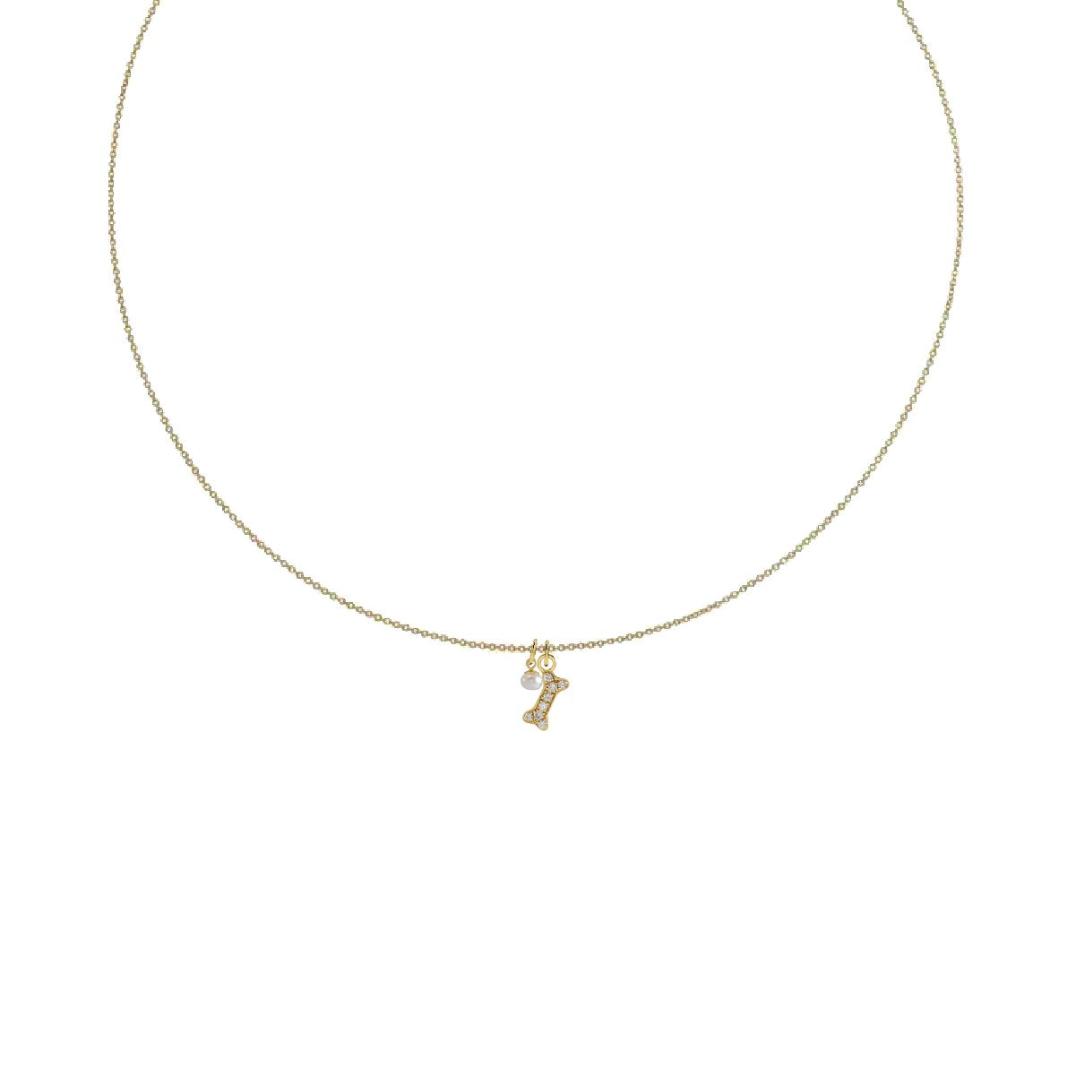 Charm Collection - For the Dog Lover Robyn Canady Charm + 14K Gold Filled Chain Add a Pearl 