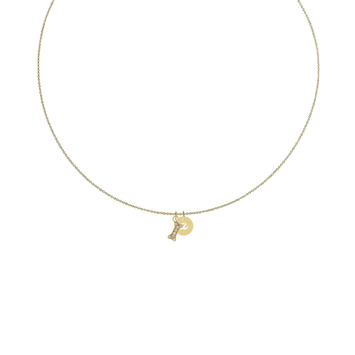 Charm Collection - For the Dog Lover Robyn Canady Charm + 14K Gold Filled Chain Add an Initial (put initial selection in notes at checkout) 