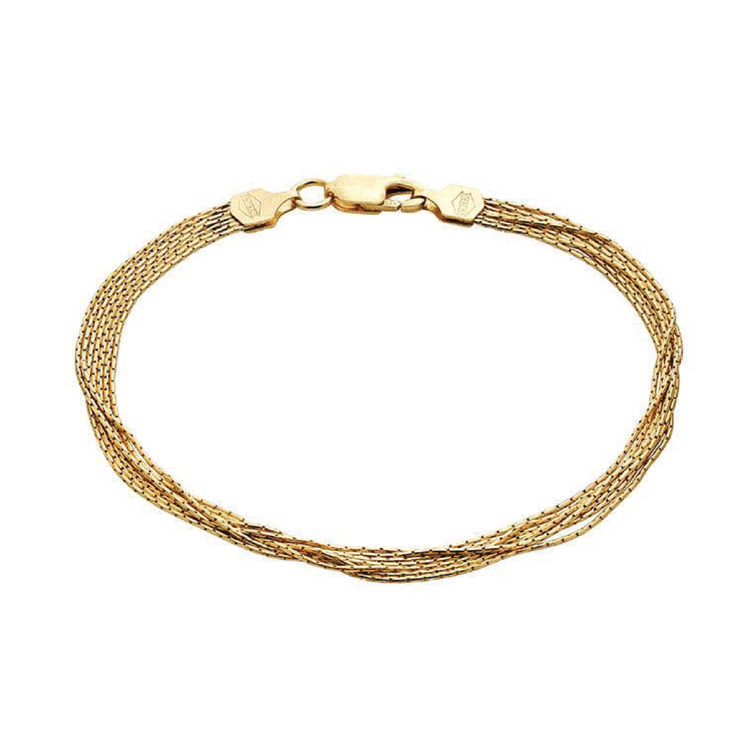 Multistrand Gold Bracelet Robyn Canady 