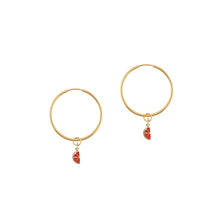 Load image into Gallery viewer, 14K Citrus Splash Hoop Earrings, 2 color options Robyn Canady 
