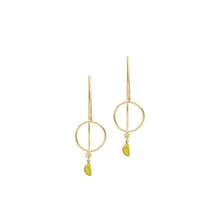 Load image into Gallery viewer, 14K Citrus Splash Long Drop Earrings, 2 color options Robyn Canady 
