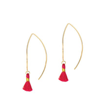 Load image into Gallery viewer, Citrus Splash Long Tassel Earrings, 3 color options Robyn Canady 
