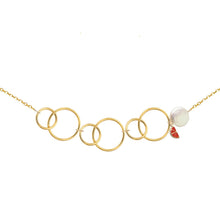 Load image into Gallery viewer, 14K Citrus Splash Interlocking Circle Necklace, 2 color options Robyn Canady 
