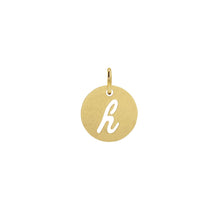 Load image into Gallery viewer, 14K Solid Gold Script Initial Necklace Necklace Robyn Canady 14K Gold Filled h 
