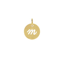 Load image into Gallery viewer, 14K Solid Gold Script Initial Necklace Necklace Robyn Canady 14K Gold Filled m 
