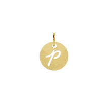 Load image into Gallery viewer, 14K Solid Gold Script Initial Necklace Necklace Robyn Canady 14K Gold Filled p 
