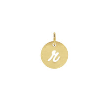 Load image into Gallery viewer, 14K Solid Gold Script Initial Necklace Necklace Robyn Canady 14K Gold Filled r 
