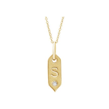 Personalized Initial Diamond Necklace Robyn Canady 