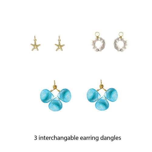 Gemmy Earring Travel Bundle in Topaz - 8 different interchangable looks Robyn Canady 