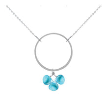 Load image into Gallery viewer, Gemmy Statement Necklace in Topaz Robyn Canady Sterling Silver 16&quot; 
