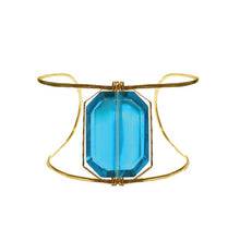 Load image into Gallery viewer, Gemmy Cuff Bracelet in Topaz Robyn Canady 14K Gold Fill XS/Small (Wrist Size 4.5&quot;-6&quot;) 
