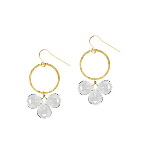 Gemmy Statement Earrings in Snow White Robyn Canady 