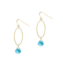 Load image into Gallery viewer, Gemmy Drop Earrings in Topaz Robyn Canady 
