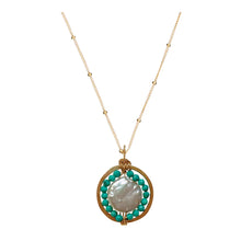 Load image into Gallery viewer, Gemstone Medallion Necklace - Turquoise Robyn Canady 

