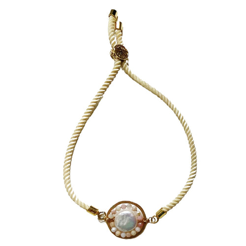 Gemstone Medallion Bracelet - Pink Opal Robyn Canady 