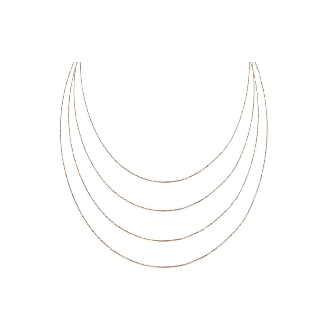 Layer it up! 14K Rose Gold Filled - Set of 4 layering chains Robyn Canady 