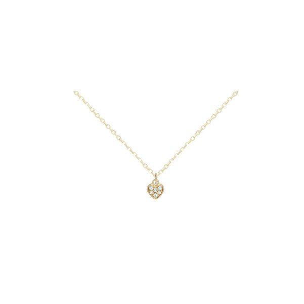 14K Diamond Tiny Heart Necklace Robyn Canady 