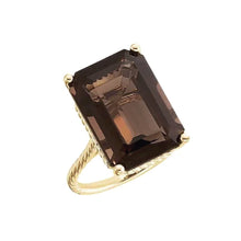 Load image into Gallery viewer, 14K Smoky Quartz Royal Statement Ring Robyn Canady 
