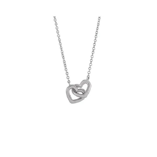 Tiny Hearts Necklace Robyn Canady Sterling Silver 16