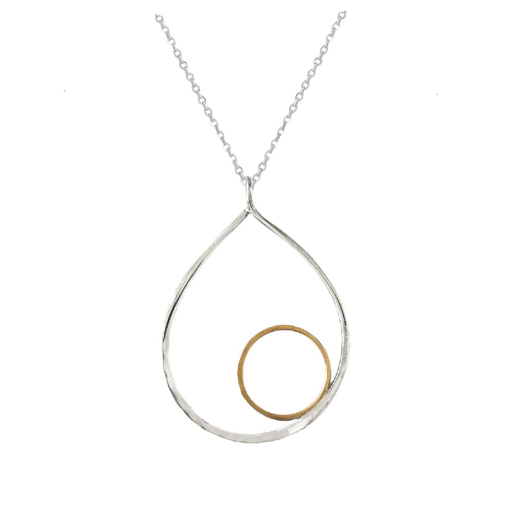 Large Teardrop with 14K Circle Accent Robyn Canady 