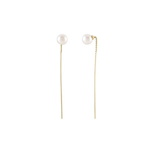 14K Pearl Threader Earrings Robyn Canady 
