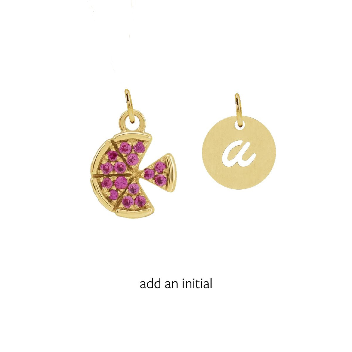 Charm Collection - For the Pie Lover Robyn Canady Charm Only Add an Initial (put initial selection in notes at checkout) 