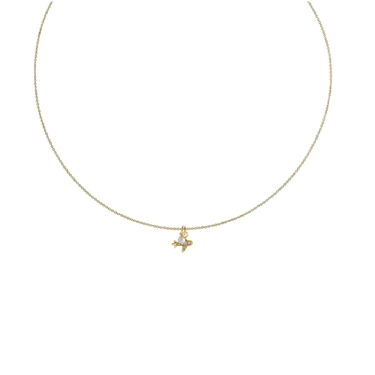 Charm Collection - For the Jet Setter Robyn Canady Charm + 14K Gold Filled Chain Add a Pearl 