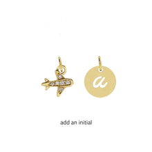 Load image into Gallery viewer, Charm Collection - For the Jet Setter Robyn Canady Charm Only Add an Initial (Leave initial selection in notes) 
