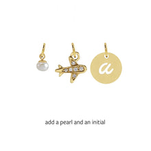 Load image into Gallery viewer, Charm Collection - For the Jet Setter Robyn Canady Charm Only Add a Pearl and Initial (Leave initial selection in notes) 
