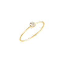 Load image into Gallery viewer, 14K Petite Diamond Circle Stacking Ring Robyn Canady 
