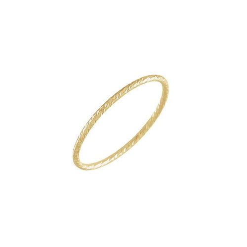 14K Thin Sparkle Stacking Ring Robyn Canady 